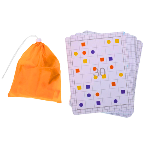 Gra Logiczna Układanka Karty Montessori Tangram Puzzle Klocki Gra Planszowa na Arena.pl