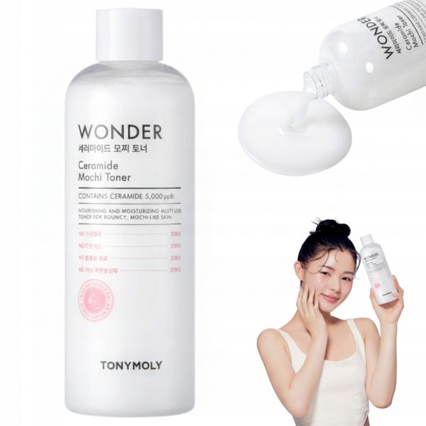 Tonik do twarzy z ceramidami Nawilża Tonymoly Wonder Ceramide Mochi 500ml zdjęcie 1