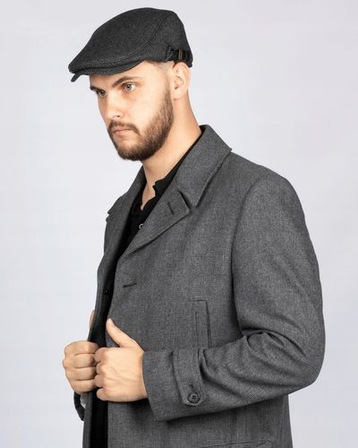 KASZKIET Męski Alessio Stylowy Elegancki FLAT CAP Jesień Zima Czapka RETRO na Arena.pl