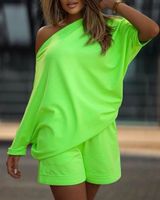 Komplet Z Bluzką Oversize Zielony / 2XL