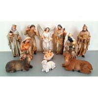 Szopka Bożonarodzeniowa- 16,5 cm- Figurki do Szopki - 11 elementów