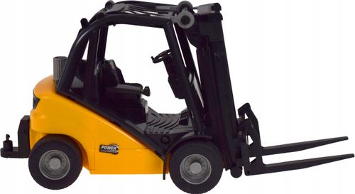 Duży wózek widłowy z ruchomymi elementami dźwigiem realistyczny model auto na Arena.pl