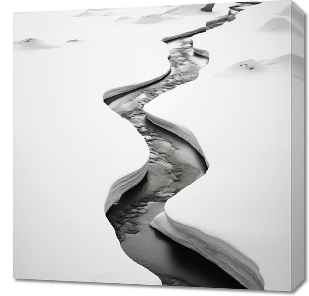 Obraz 60x60cm Szczeliny Mrozu zdjęcie 1