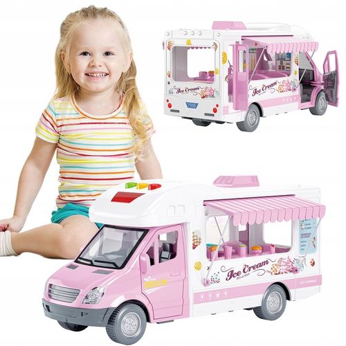 KAMPER DOMEK dla Lalek Lodziarnia ŚWIATŁO DŹWIĘK MARKIZA AKCESORIA MATADI na Arena.pl