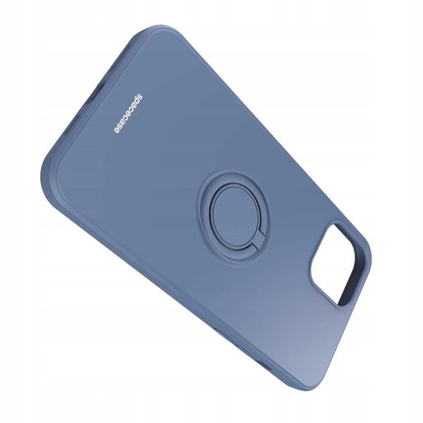 Spacecase Silicone Ring Iphone 12 Pro Max Blue zdjęcie 6