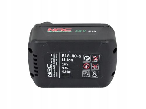 NAC AKUMULATOR 18 V B18-40-S 4,0Ah na Arena.pl