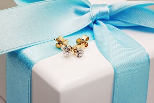 Złote kolczyki KXD1594 - Diament na Arena.pl