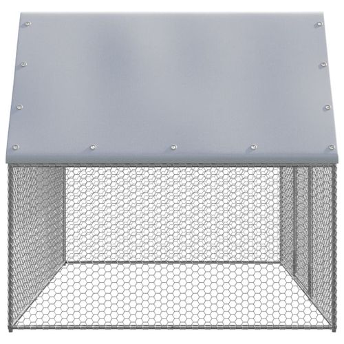 Klatka zewnętrzna dla kurcząt, 3x2x2 m, stal galwanizowana na Arena.pl