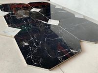 CZARNY MARMUR oktagon gres polerowany MAGIC POŁYSK