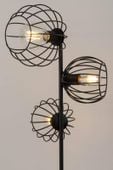 Stojąca lampa loft Madam 32375 podłogowy druciak czarny do salonu