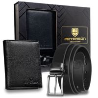 portfel i pasek box ptn n4-04-125-bw-8004 black