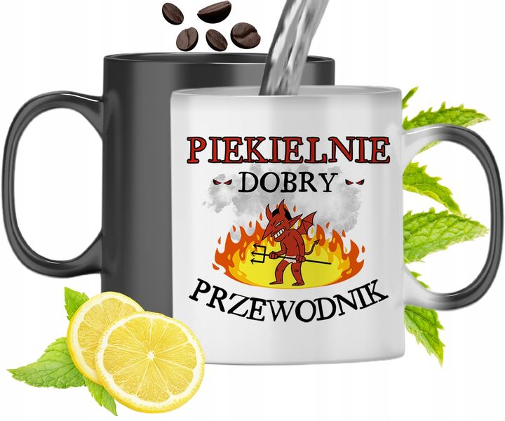 Kubek Magiczny Dla Przewodnika Zmieniający Kolor Z Nadrukiem Ze Zdjęciem zdjęcie 1