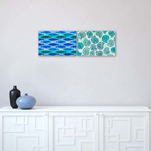 Plakat, Abstrakcyjne ryby 60x40 na Arena.pl