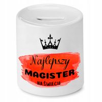 Dla Magistra Skarbonka Na Prezent Na Urodziny Z Nadrukiem Ze Zdjęciem