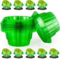 Kołnierz ochronny na ślimaki bariera do roślin zielona PET 15 sztuk