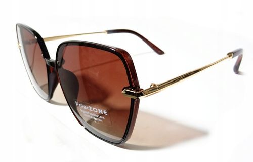 OKULARY PolarZONE MARKOWE DAMSKIE POLARYZACYJNE PRZECIWSŁONECZNE ETUI na Arena.pl