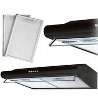 OKAP PODSZAFKOWY KUCHENNY 50cm BERDSEN CZARNY 10A