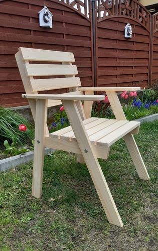 Fotel ogrodowy drewniany na Arena.pl