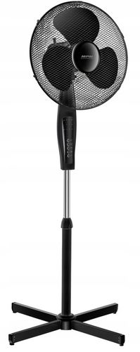 Wentylator stojący z pilotem wiatrak MPM BWP-02/C czarny na Arena.pl