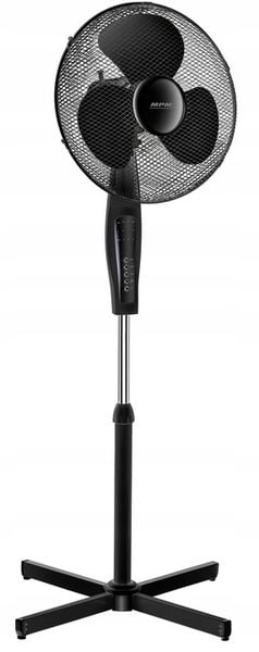 Wentylator stojący z pilotem wiatrak MPM BWP-02/C czarny zdjęcie 2