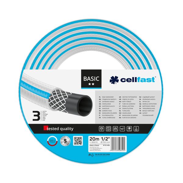 CELLFAST WĄŻ OGRODOWY BASIC 3/4'' 50MB 10-422 zdjęcie 1