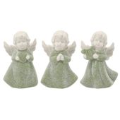 figurka 13cm ANIOŁEK zielony  3szt