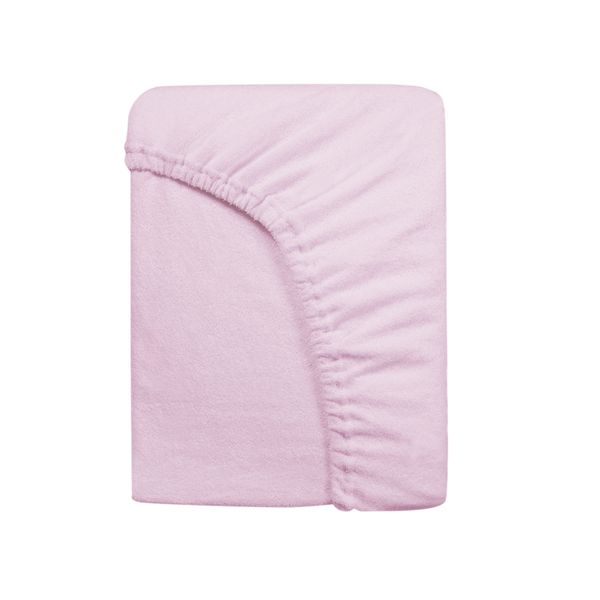 Prześcieradło frotte z gumką 120x200 kolor wrzos zdjęcie 2