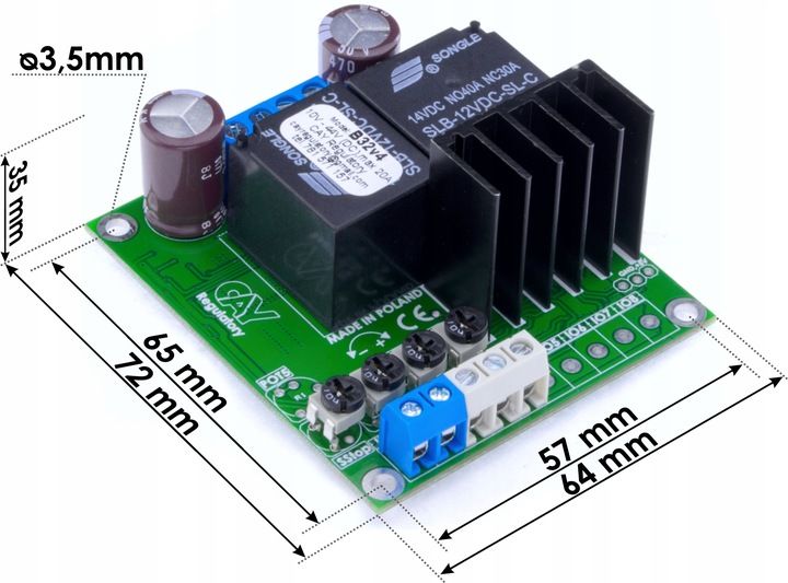Regulator obrotów silnika DC dwukierunkowy 12V 24V zdjęcie 4