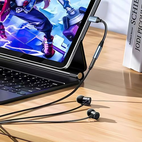 Adapter przejściówka iPhone Lightning - mini jack 3.5mm - czarny na Arena.pl