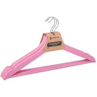 Wieszaki na ubrania drewniane zestaw 3 szt. różowe