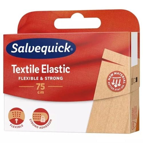 Salvequick Textile Elastic - elastyczny plaster do cięcia - 75cm na Arena.pl