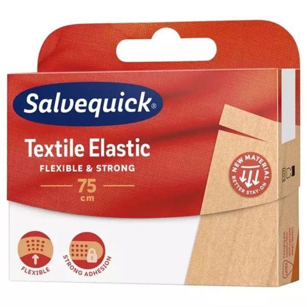 Salvequick Textile Elastic - elastyczny plaster do cięcia - 75cm zdjęcie 2