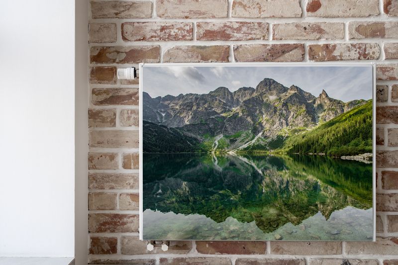 Mata MAGNETYCZNA Na Kaloryfer Górskie Jezioro PEJZAŻ 120cm x 60cm zdjęcie 6