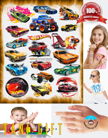 Duży Zestaw Mega Tatuaży zmywalnych - Hot Wheels