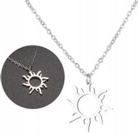 Srebrny Damski Naszyjnik Stal Chirurgiczna 18K