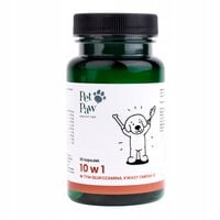 PetPaw 10 W 1 - suplement dla psa, Mutiwitamina + Omega3, 30 kap. twist-off