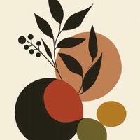Plakat 20x20cm Zachód Słonecznej Tafli