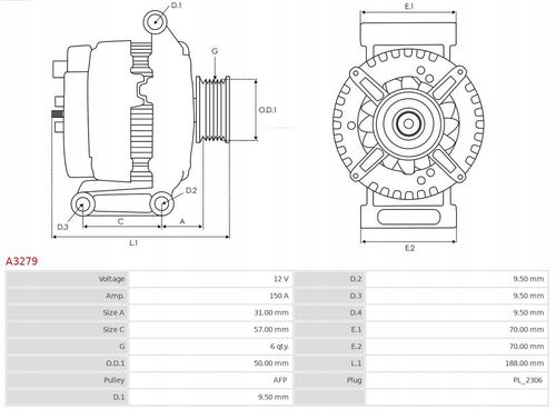 A3279 ALTERNATOR AS-PL na Arena.pl