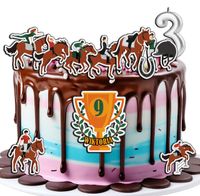 OPŁATEK ZESTAW NA URODZINY HOBBY KONIE + IMIĘ