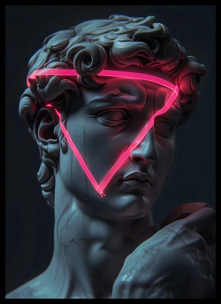 Plakat 39,5x55cm Neonowy Renesans zdjęcie 2
