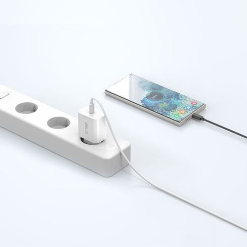 tech-protect nc20w 1-port network charger pd20w + type-c cable white na Arena.pl