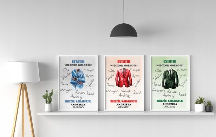 PREZENT NA WIECZÓR KAWALERSKI PAMIĄTKA OBRAZEK A4 IKWK zdjęcie 8