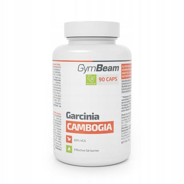 GARCINIA CAMBOGIA EKSTRAKT SPALACZ TŁUSZCZU UTRATA WAGI - GymBeam 90 kaps. zdjęcie 1
