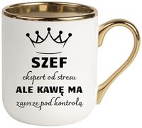 Kubek PREMIUM śmieszny prezent dla SZEFA ekskluzywny upominek