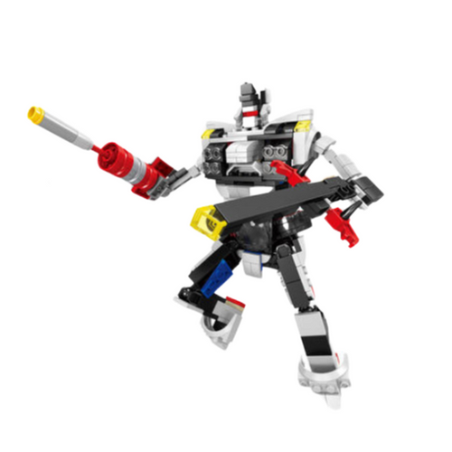 BIAŁY ROBOT 2W1 Z KLOCKAMI KONSTRUKCYJNYMI na Arena.pl