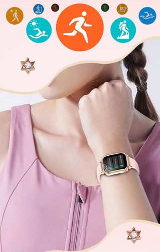 SMARTWATCH WATCH ZEGAREK AMOLED BLUETOOTH ROZMOWY MENU PL DAMSKI SMARTBAND MK88 na Arena.pl