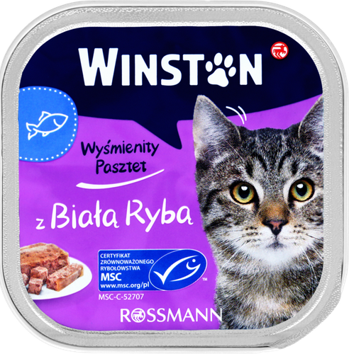 WINSTON MOKRA KARMA DLA KOTÓW Z BIAŁĄ RYBĄ 100 G na Arena.pl