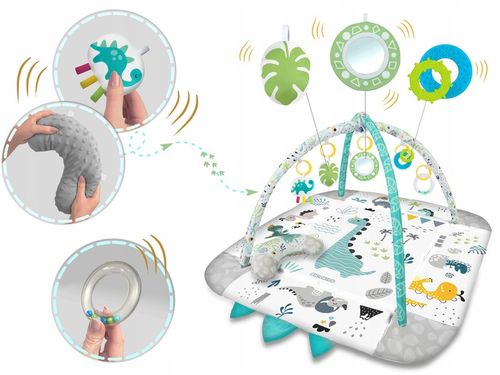 MATA EDUKACYJNA RICOKIDS DLA NIEMOWLĄT DUŻA INTERAKTYWNA + GRATIS PODUSZKA na Arena.pl