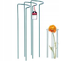 KWIETNIK STOJAK OBEJMA PODPORA STAL KWIATY 3X 90cm