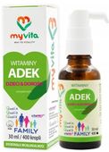 Myvita, Naturalna Witamina ADEK, family Dzieci & Dorośli w płynie, 30ml